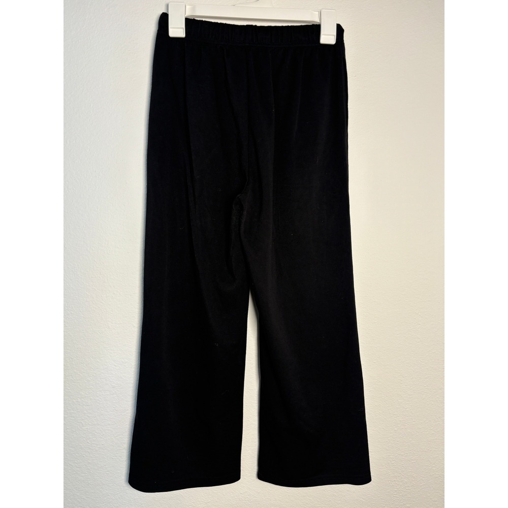 Sampeel Black Wide Leg Lounge Pants Elastic Waist Drawstring‎ Small